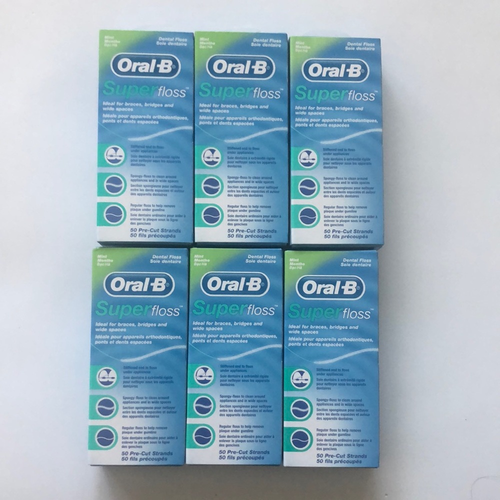Lot of 6 Oral-B Superfloss
